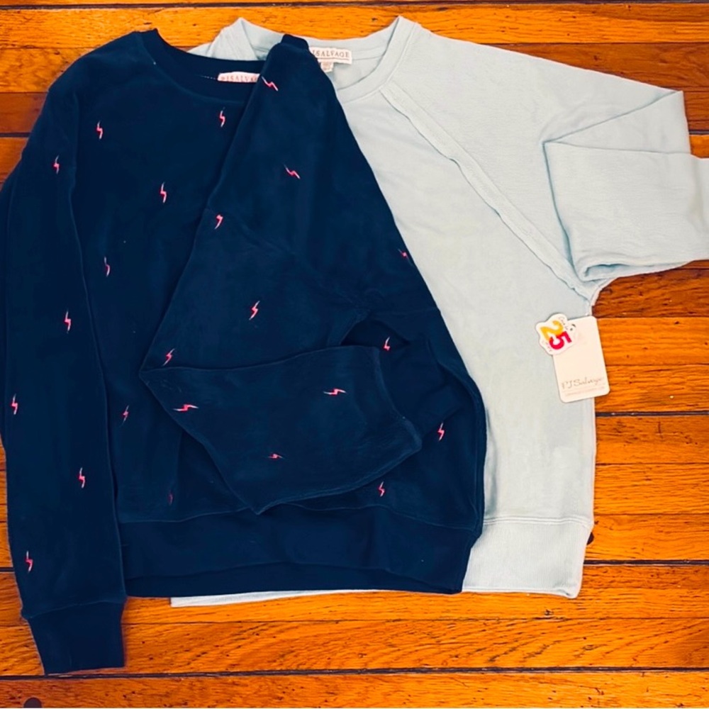 PJ Salvage Navy and Light Blue Sweatshirts🩷💙